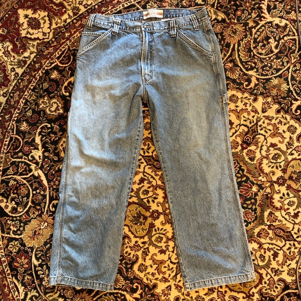 Vintage Authenticated signature Levi Strauss  carpenter Denim Jeans 36x30